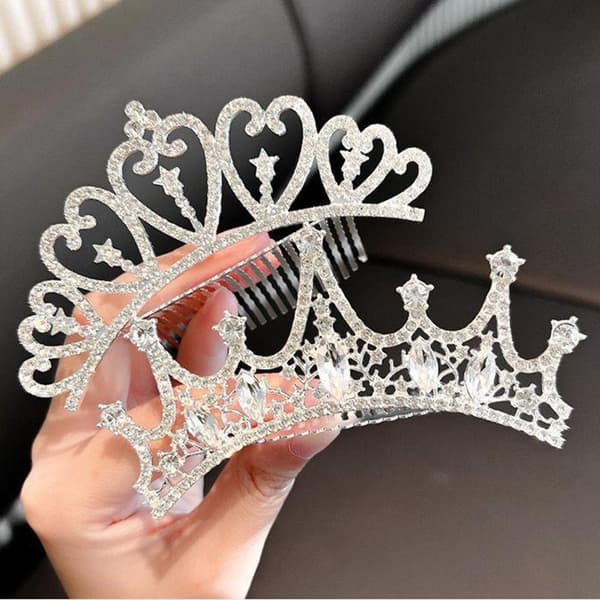 Kronehårkam Krystallkrone Hårnål STIL 3 STIL 3 Style 3