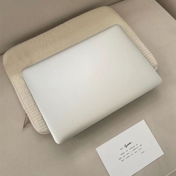 Mjuk foderväska Case för bärbar dator för surfplattor VIT 13 14 tum 13 white 13 14 inch-13 14 inch