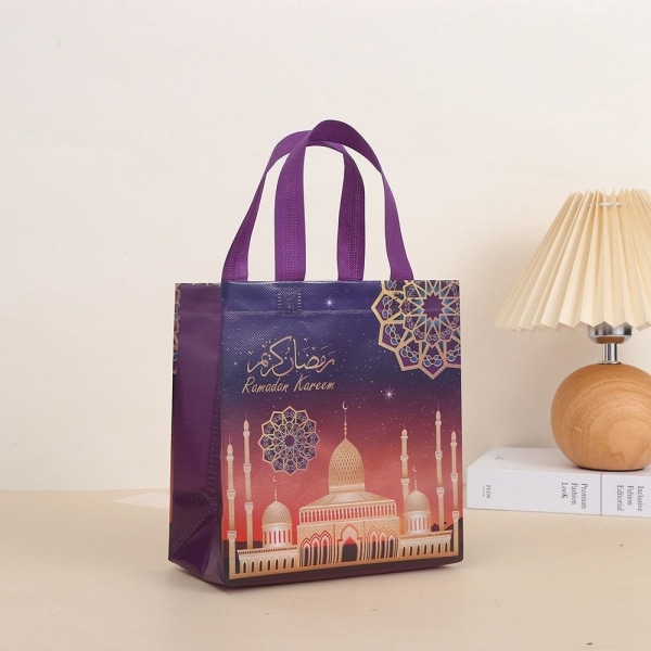 4 st Eid Mubarak presentpåse Candy Cookie Bag STIL 2 STIL 2 Style 2