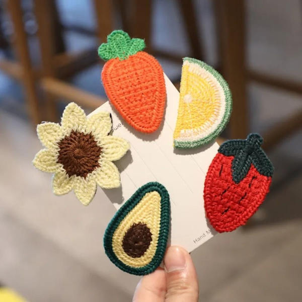 Sarjakuva Fruit Hairclips Lasten hiusklipsit PORKANA PORKKANA carrot