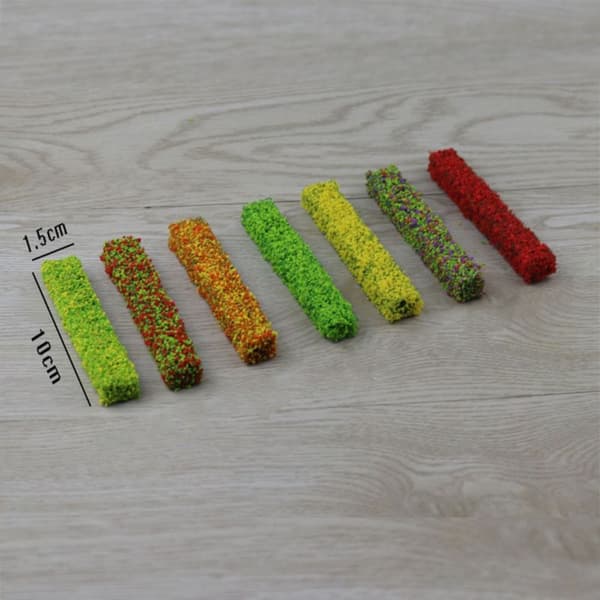 3 ark miniatyrträdgårdsdekor, slitstark statisk 2 2 2
