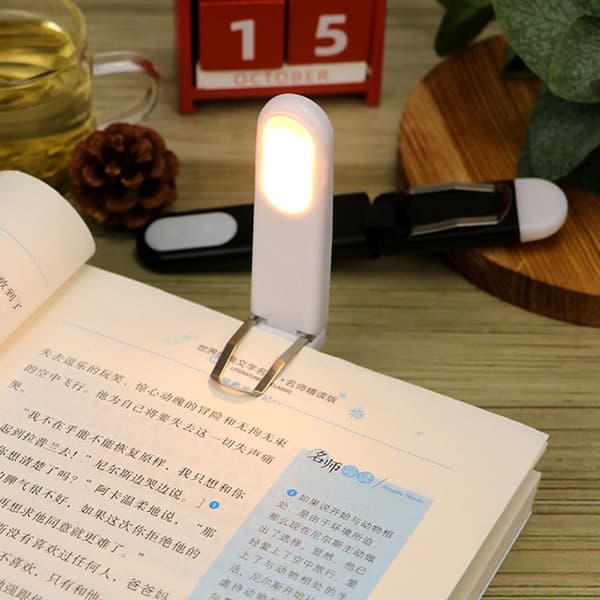 Clip-on Leselampe LED Boklampe HVIT White