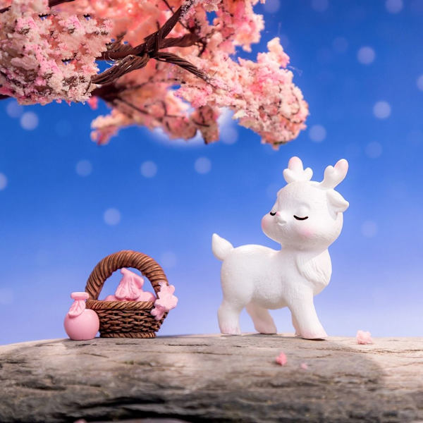 Miniatyyrit Deer Figurine Sarjakuva Sika Deer 3 3 3