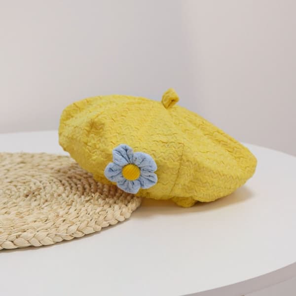 Baby Beret Hat Solhat BLÅ Blue