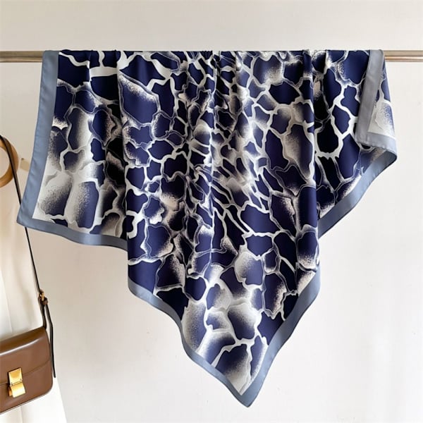 Strandsjal 90x90cm Sidenscarf 4 4 4