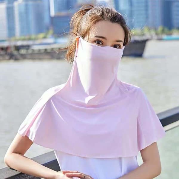 lce Silk Bandana Cool Ansiktsscarf GRÅ Grey