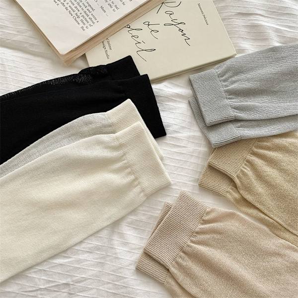 Tynde Åndbare Mesh Frotte Strømper SORT black