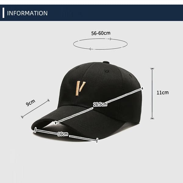 Baseball-lippis Aurinkohattu MUSTA black