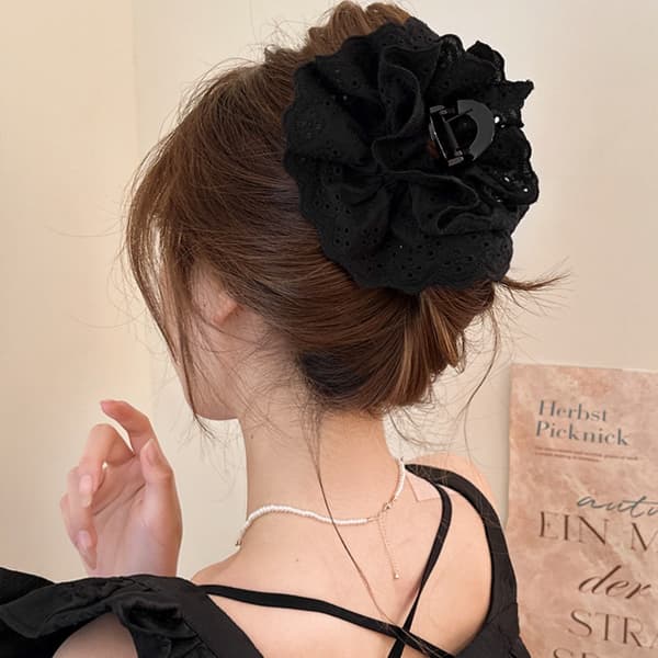 Hårklemme til Hestehale, Kloklemme, SORT black