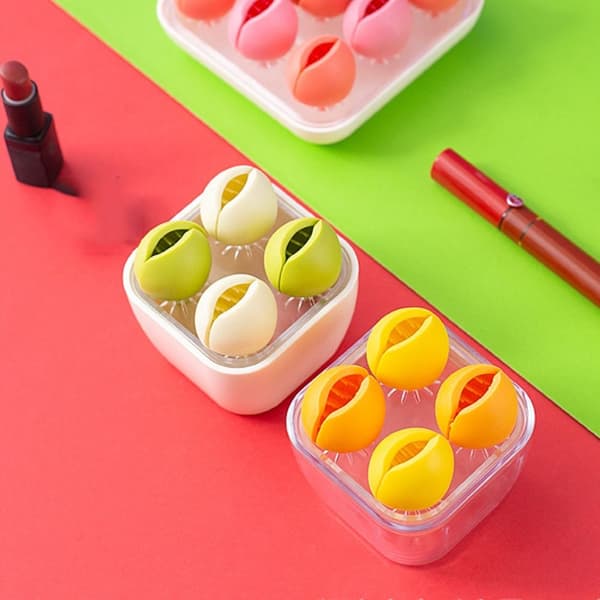 Makeup Børsteholder Kosmetik Opbevaringsboks GUL 2 2 yellow 2-2