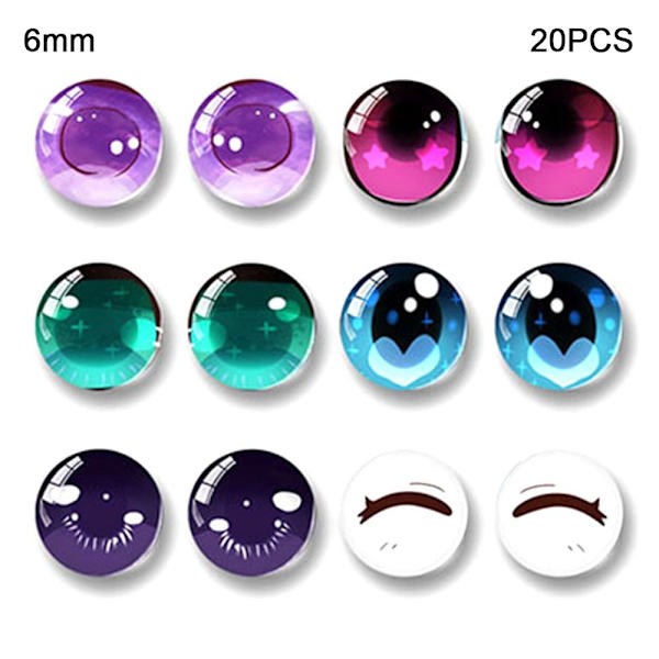 20st/10 par Eyes Crafts Eyes Puppet Crystal Eyes 6MM 6MM 6mm