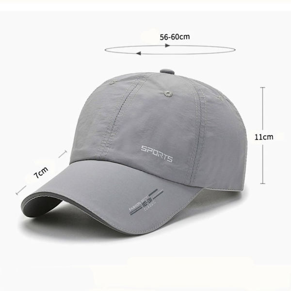 Baseballkasketter Solhat MØRKEGRÅ dark gray