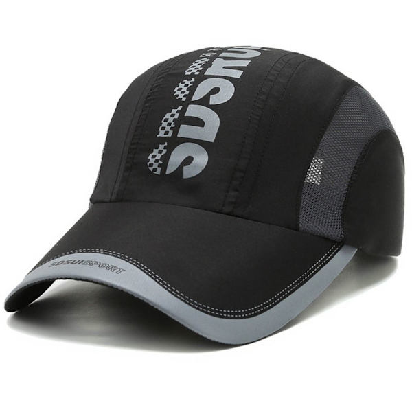 Snabbtorkande sporthatt Printed cap SVART black