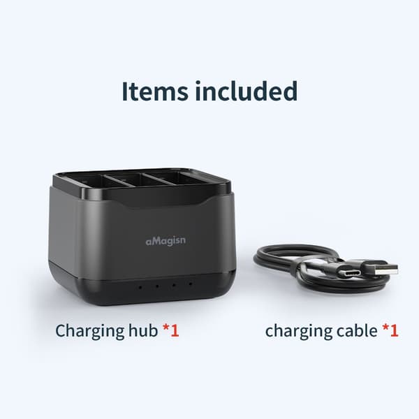 Batterilader Batteriladeboks Ladehub For Action 4/3