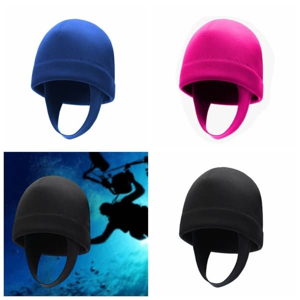 Snorkelhette Våtdrakthette SVART M Black M