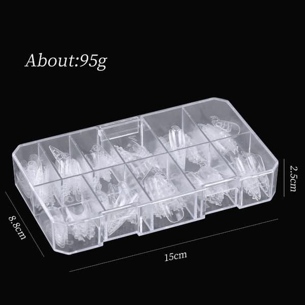 Transparenta Glaserade Lösnaglar 2 2 2