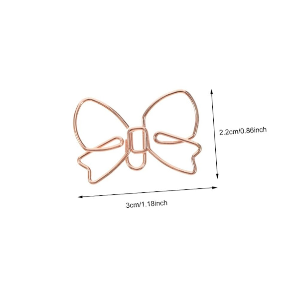 20 st Pappersklämmor Bokmärke Binder Clips