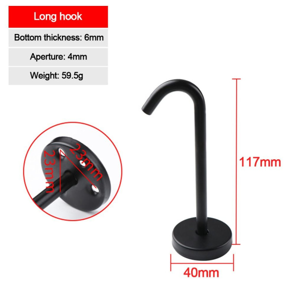 1 Stk Vægkrog Loftophæng Bøjle LANG TRUNK HOOK LANG TRUNK long trunk hook