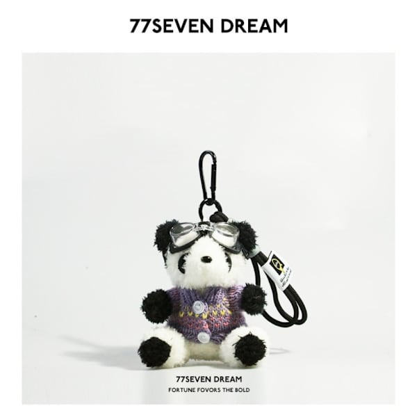 Panda Doll Nøgleringe Panda Pilot Pendant B B B