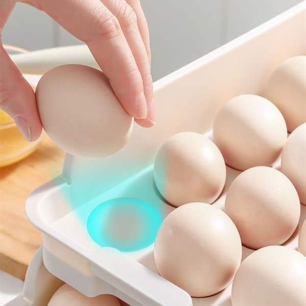 Kjøleskap Eggdispenser Eggholder Eggoppbevaringsboks
