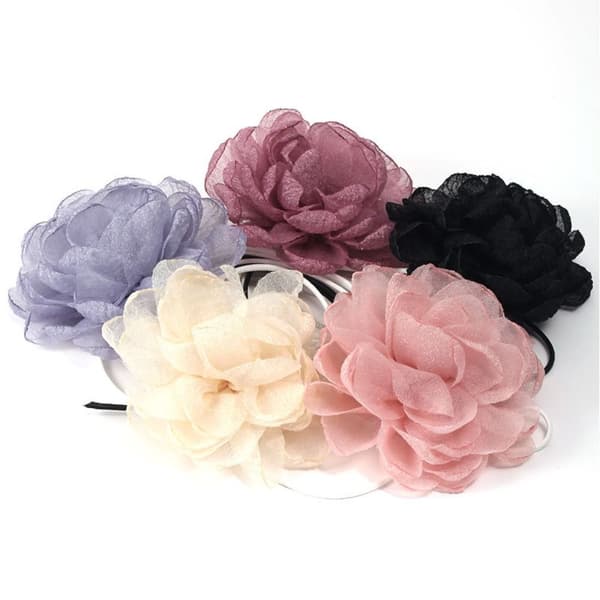 Blomster Choker Halskæde 3 3 3