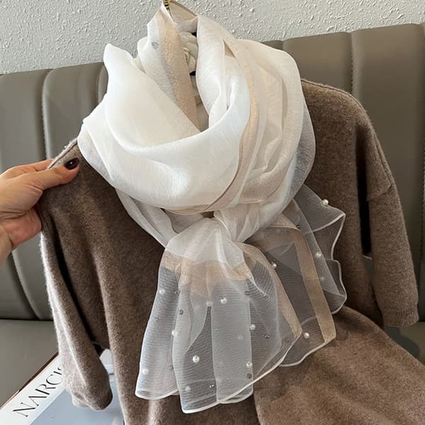 90x90cm Pärlscarf Sidenscarf 9 9 9
