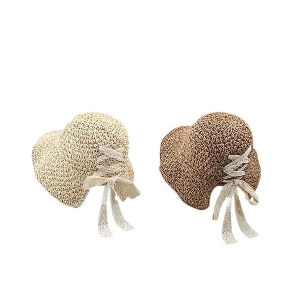 Sammenklappelig solhat fiskerhat BEIGE Beige