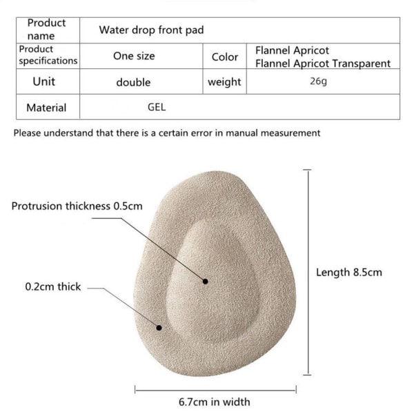 Anti-Pain Inserts Puolipohjalliset APRICOT Apricot