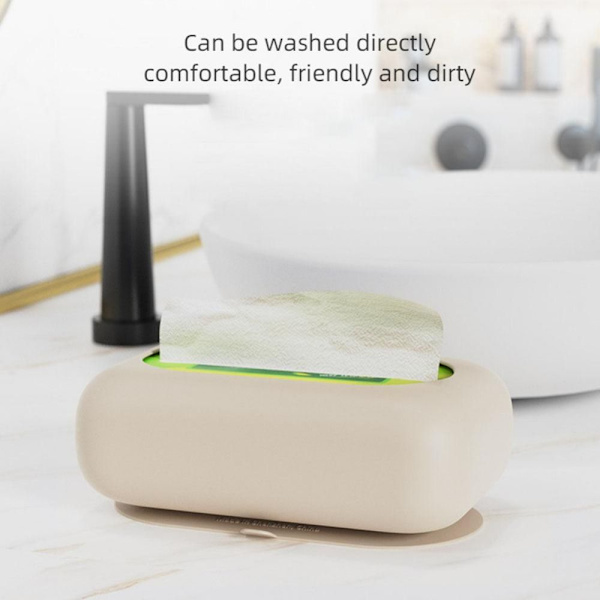 Sugekop Tissue Box Desktop Tissue Skuffe BRUN Brown