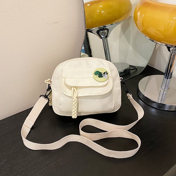 Olkalaukku Kangaslaukku KHAKI Khaki