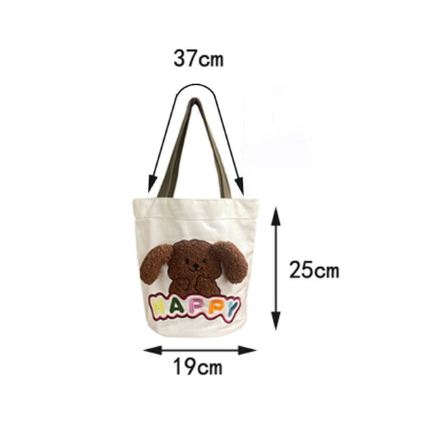 Cartoon Canvas Bag Axelväska C C C