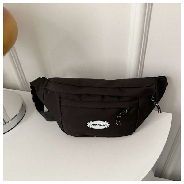 Messenger taske skoletasker SORT Black