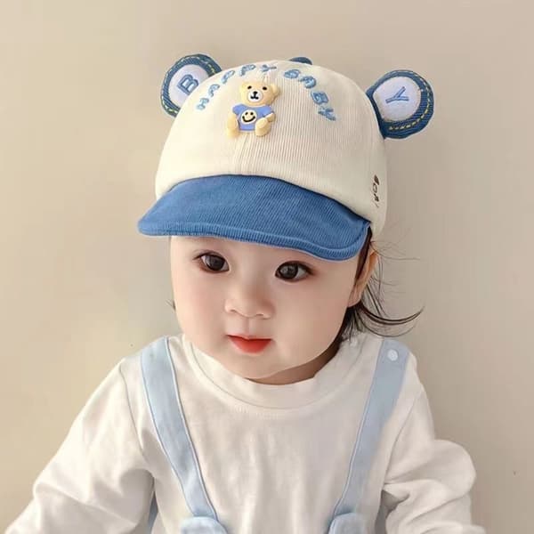 Baseballcaps for barn, caps med skygge, BLÅ blue