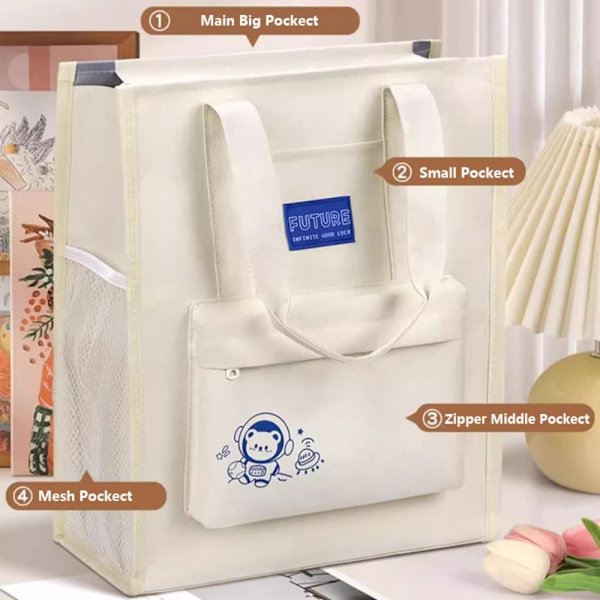 Tote School Bag Students Handbag 04 04