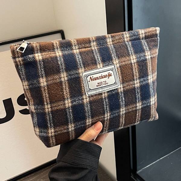 Kosmetisk väska Sminkväska KHAKI khaki
