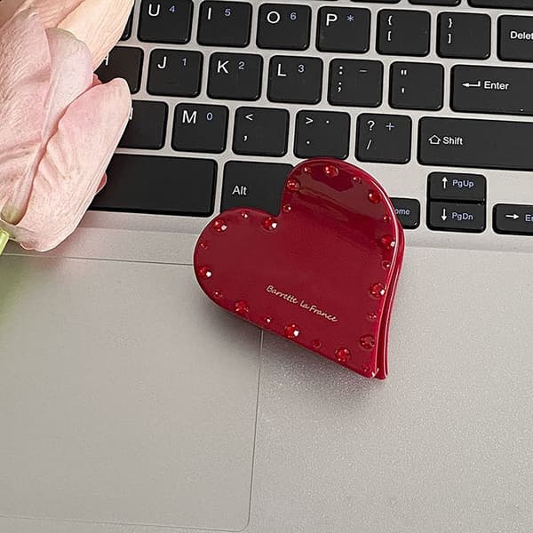 Hårklämmor Haj Röd RED