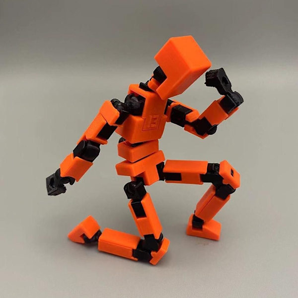 3D-printet Mannequin Legetøjsrobot Actionfigur SORT black