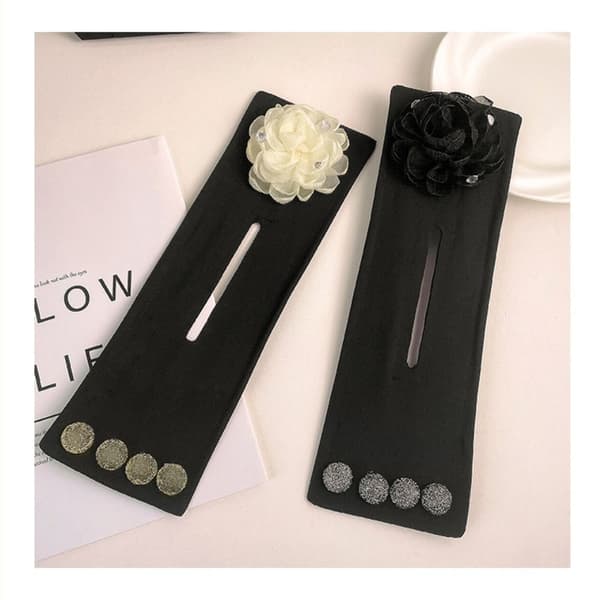 Hårknold Maker Blomster Hårklemme SORT black