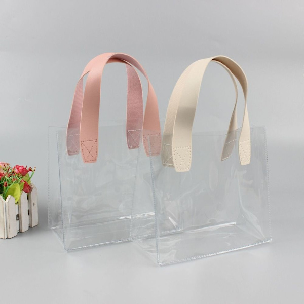 Gennemsigtig mulepose Indkøbstasker WHITE S S White S-S
