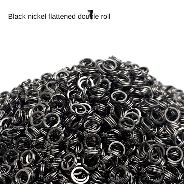 Fish Connector Fishing Split Ringe 2-(0,6 X ID3,0)MM 2-(0,6 X 2-(0.6 X ID3.0)mm