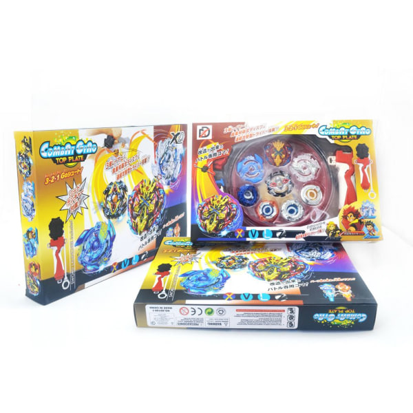 4 STK Boxed Beyblade Fighting Gyro BLÅ blue