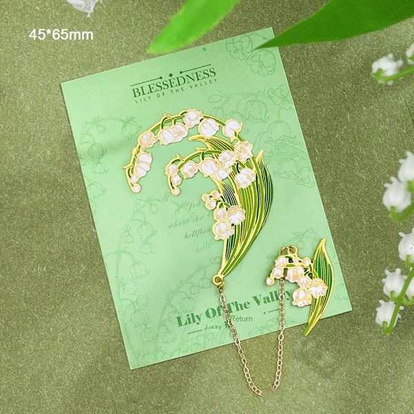 Blommor Mässing Bokmärke Metall Bokmärke STYLE 4 STYLE 4 Style 4