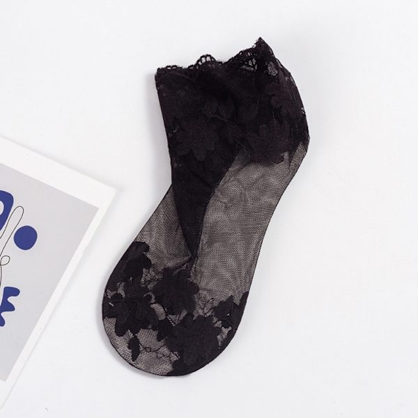 Båtsockor Spetsstrumpor A A A