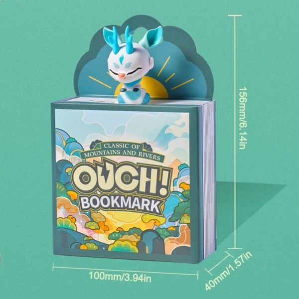 3D Stereo Kirjanmerkki Kirjaleike C C C