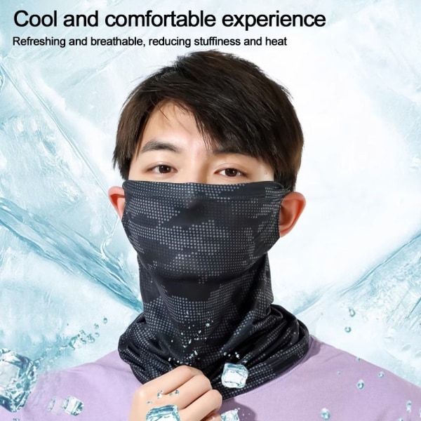 lce Silk Bandana Cool Face Scarf 7 7 7