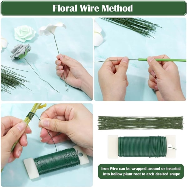 Green Tape Green Wire Boutonniere