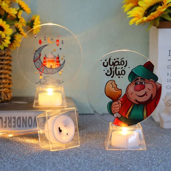 Ramadan LED-ljusprydnader Ramadan heminredning 4 4 4