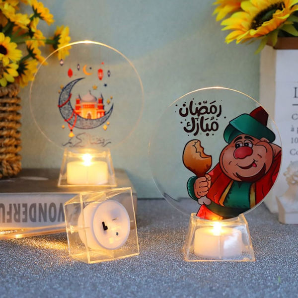 Ramadan LED-lyspynt Ramadan-hjemmedekorasjoner 3 3 3