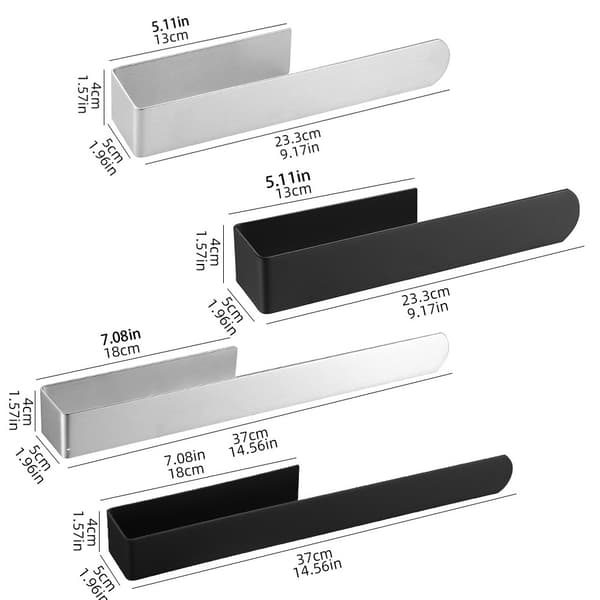 Paperipyyhepidike Käsipyyhepidike HOPEA PITKÄ PITKÄ silver long-long