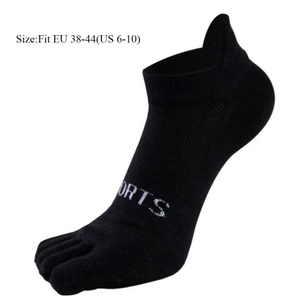 Puuvillaiset Five Finger Socks Miesten sukat VALKOINEN white